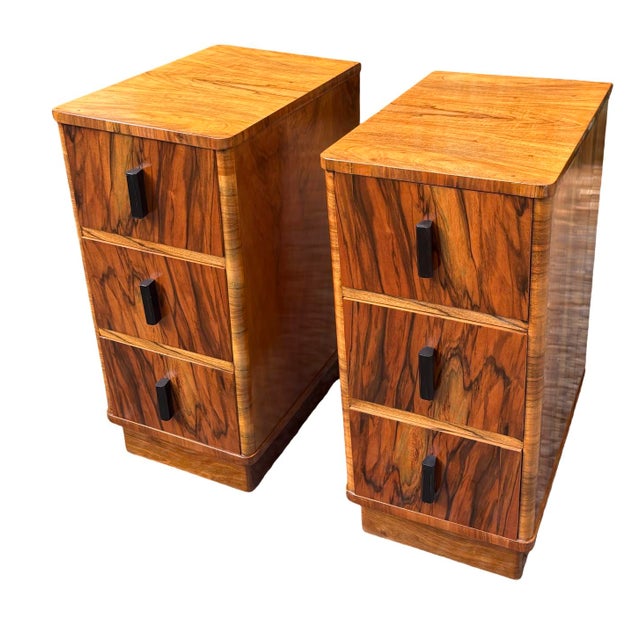 Art Deco Bedside Cabinets, 1930s, Set of 2 For Sale - Image 3 of 10