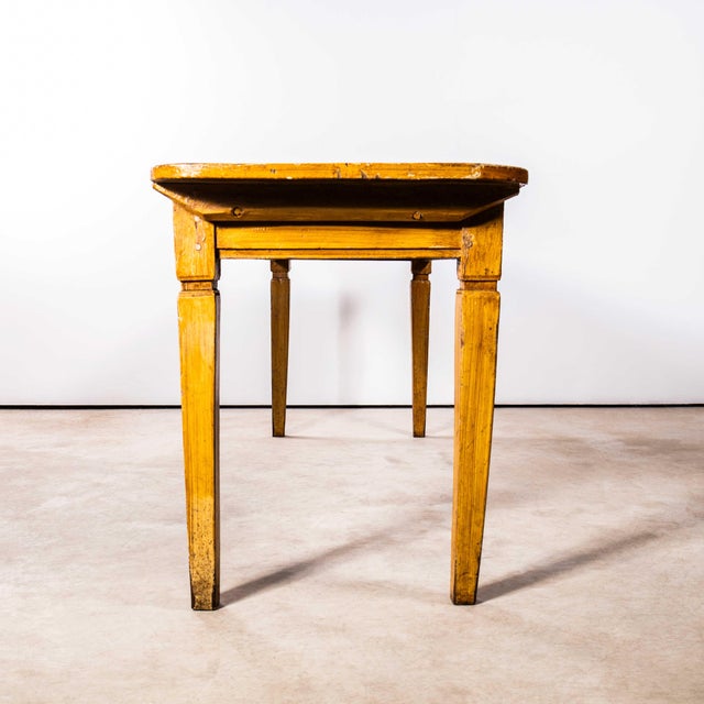 Vintage French Dining Table in Faux Wood, 1920s For Sale - Image 6 of 9