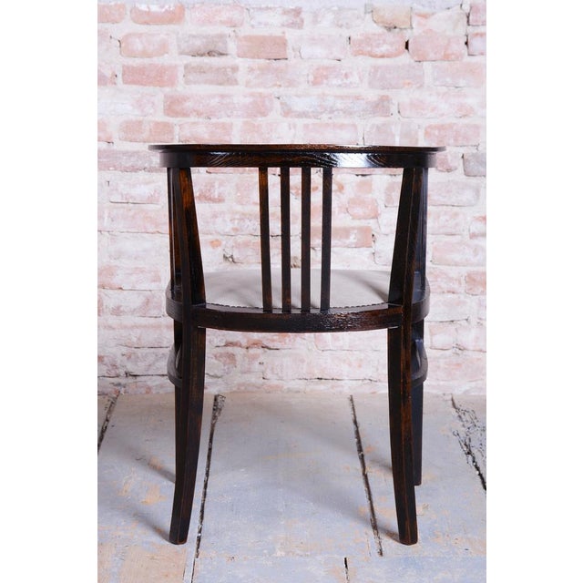 Art Deco Armchair in Oak, Czech, 1920s For Sale - Image 6 of 17