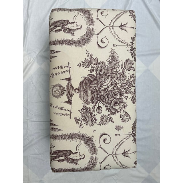 French Early 20th Century Antique Carved Upholstered Bench For Sale - Image 3 of 18