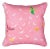 22" Paule Marrot Feathers Pillow in Pink For Sale
