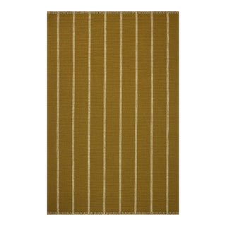 Amber Lewis x Loloi Harlan Ochre / Ivory 8'-6" x 11'-6" Area Rug For Sale