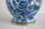 Blue Cloisonne Vase with Floral Decor For Sale - Image 12 of 14