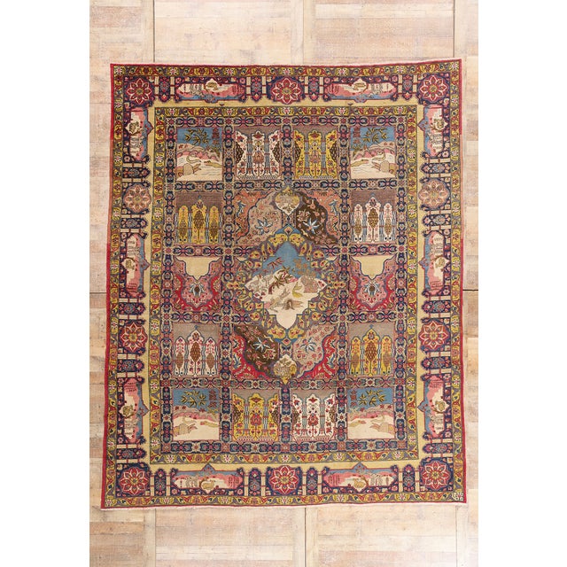 Antique Persian Tabriz Rug, 09'07 X 11'10 For Sale - Image 10 of 10