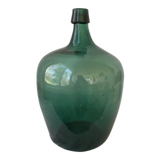 Deep Green Demijohn Bottle For Sale