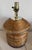 Hollywood Regency Vintage Pencil Reed Rattan Lamp With Brass Accents For Sale - Image 3 of 9