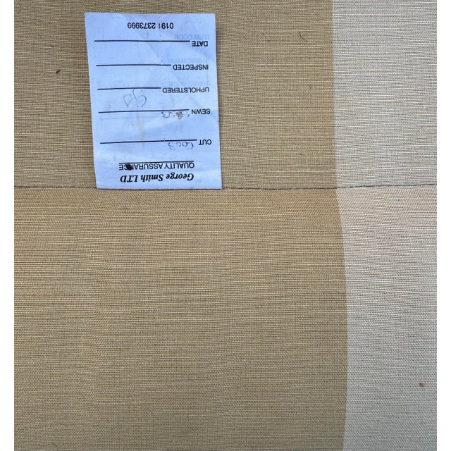 Wood George Smith Straight Topped Full Scroll Arm Sofa For Sale - Image 7 of 9