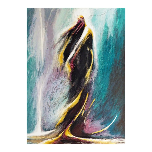 Larry Fodor "Mask" Hand Signed & Numbered Lithograph on Paper For Sale