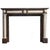 19th Century Empire Marble Fireplace Mantel with Carved Columns and Lion Heads For Sale - Image 6 of 6