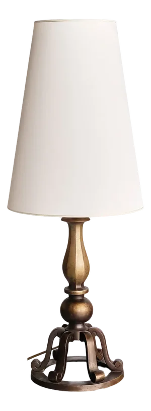 Swedish Brass Table Lamp by C.G. Hallberg, 1930s