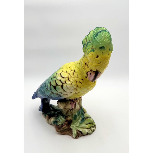 Italian Ceramic Cockatoo Figurine For Sale In West Palm - Image 6 of 15