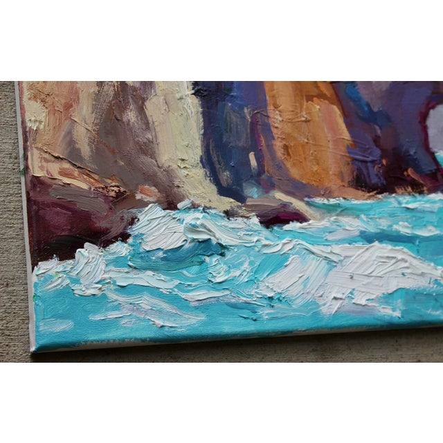 Contemporary Coastal — Modern Contemporary Seascape Oil Painting For Sale - Image 3 of 14