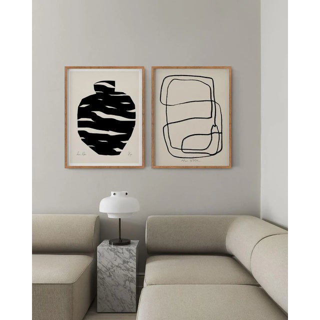 Contemporary Contemporary Minimalist Abstract Giclee Prints - Set of Two For Sale - Image 3 of 4