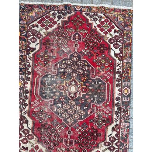 Vintage Mazlaghan Rug, 1940s For Sale - Image 4 of 18