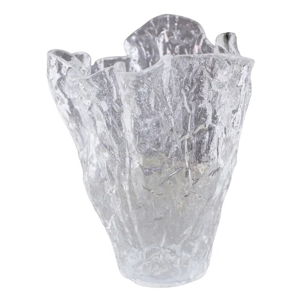 Scandinavian Glass Vase, 1970s For Sale