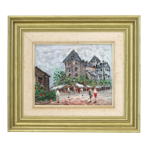 Framed Midcentury French Oil Painting