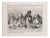 Honoré Daumier - Un Repas D’Hippophages - Lithograph - 1856 For Sale