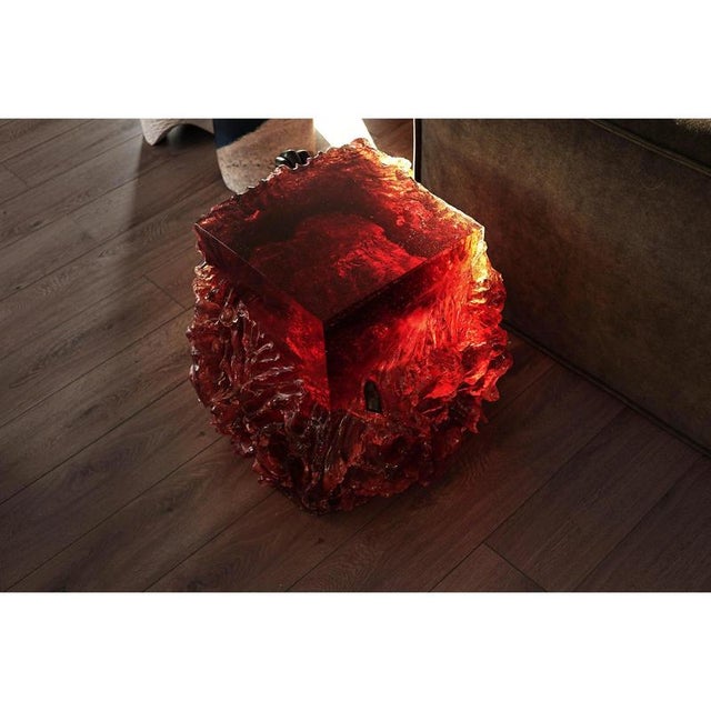 Side Table and Stool by Eduard Locota For Sale - Image 6 of 10