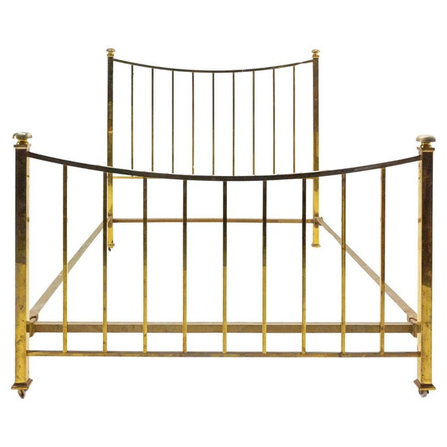 Frenhc Art Deco Brass Bed, 1930 For Sale - Image 12 of 12