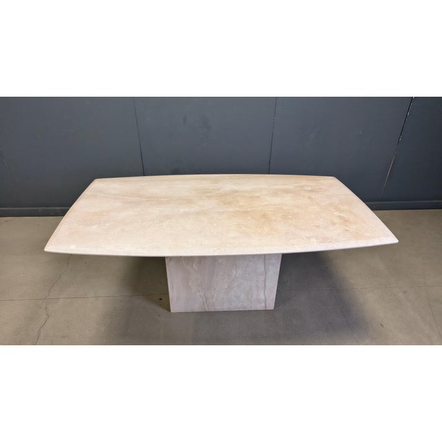 Vintage Travertine Dining Table, 1970s For Sale - Image 9 of 13