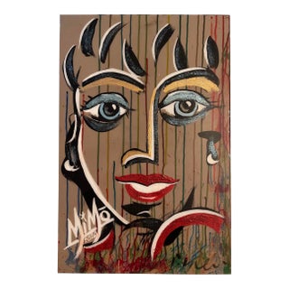 Abstract Portrait, Peter Keil and MiMo (Mike Mozart) Collaboration For Sale