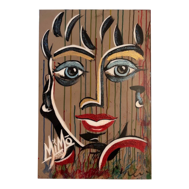 Abstract Portrait, Peter Keil and MiMo (Mike Mozart) Collaboration For Sale
