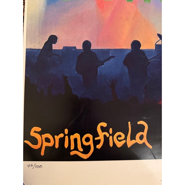 Contemporary Phish - “Doh!” Springfield, April 7, 2002, Limited Edition Concert Poster, No. 40/100, Signed For Sale - Image 3 of 4
