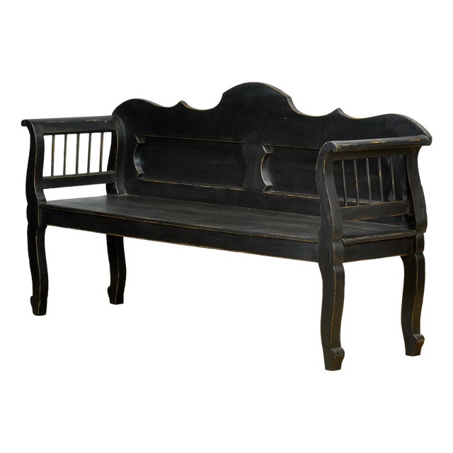Antique Pine Bench, 1900s For Sale