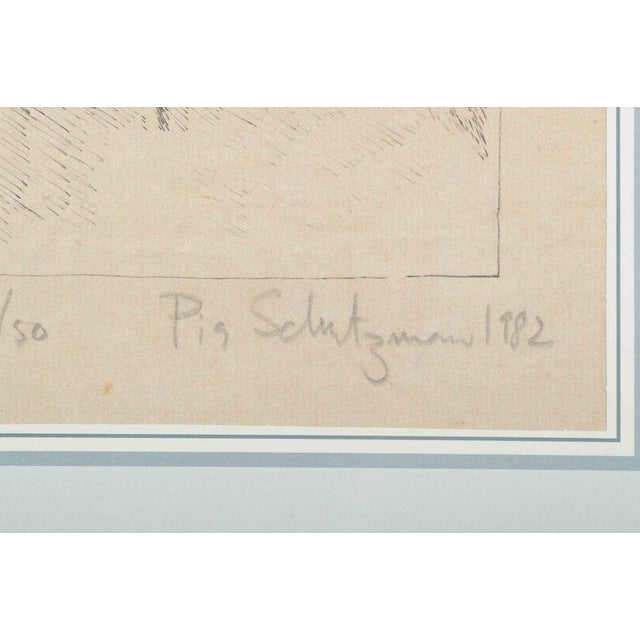 Pia Schutzmann, 1982, Lithograph on Paper For Sale - Image 4 of 6