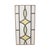 Art Deco Geometric Stained Glass Window, Set of 2 For Sale - Image 10 of 15