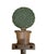 A charming, set of vintage hooks. Each features a cast iron, potted boxwood topiary with a cast hook to the bottom. Two...