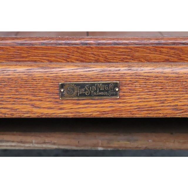 Antique Golden Oak Pie Pastry Display Cabinet For Sale In New York - Image 6 of 16