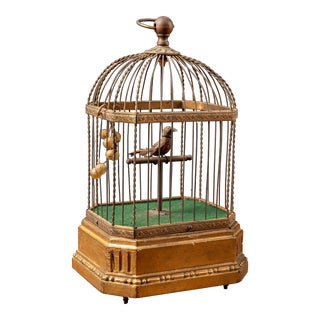 19th Century Functioning Singing Bird Automaton For Sale