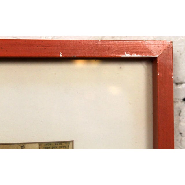 Paint Newspaper Collage Abstract Painting For Sale - Image 7 of 9