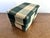 1990s Green and White Fabric Check Lidded Box For Sale - Image 4 of 6