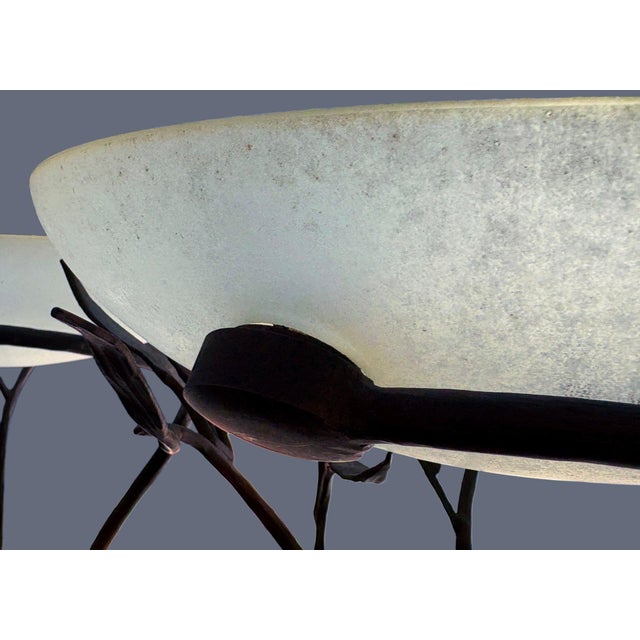 Hollywood Regency Pair of "Olivia" Floor Lamps Attributed to Jean Claude Mahey For Sale - Image 3 of 8