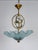 Swedish Grace Pendant Light in Brass and Frosted Glass with Deer Motif, 1940 For Sale - Image 9 of 9