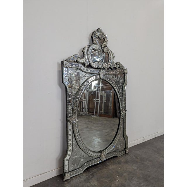 Vintage Venetian Silver Mirror, in Very Good conditions.