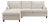 Century Furniture Cornerstone 2-Piece Sectional in Textured Cream Only 7 Months Old For Sale