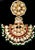 2020s Mughal Magnificent Traditional Kundan Polki Rose Cut Diamond 18 K Bridal Set For Sale - Image 5 of 8