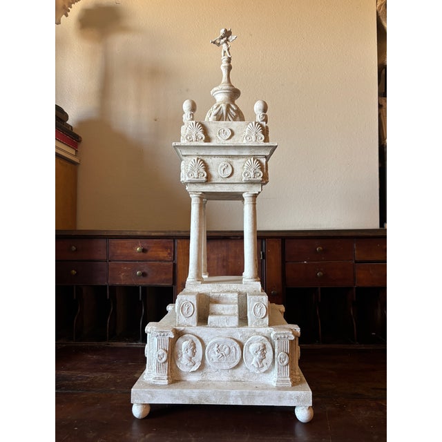 Neoclassical Large Architectural Model Temple/Shrine With Grand Tour Intaglios For Sale - Image 10 of 12