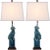 Modern Style of Foo Dog 28" Table Lamp in Blue - a Pair For Sale - Image 3 of 10