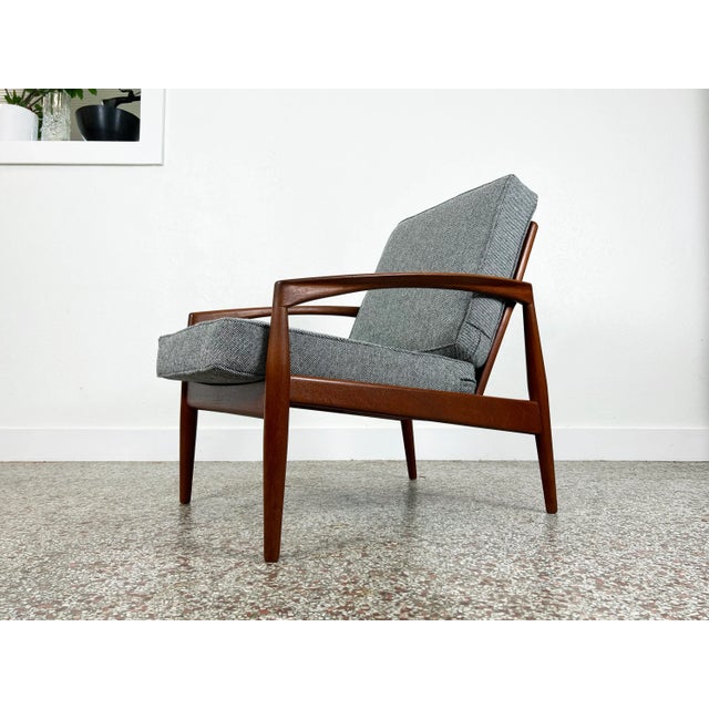 Mid-Century Modern Kai Kristainsen Paper Knife Chair in Teak for Magnus Olesen For Sale - Image 3 of 13