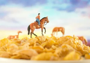 Cereal - Horses 3 by Matthew Carden Print, 36" x 45"