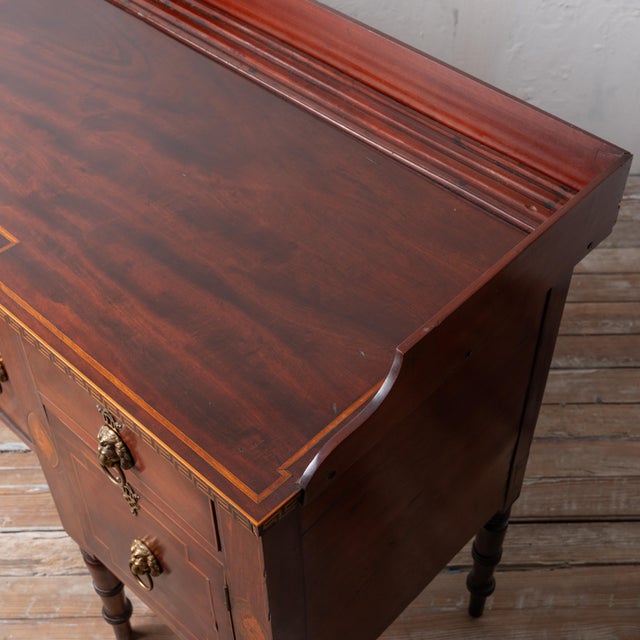 Brown Regency Inlaid Mahogany Sideboard, c.1820 For Sale - Image 8 of 12