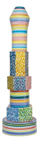 Piero Dorazio, Tower of Babel, 1984, Ceramic