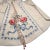 1930s Vintage Hand-Embroidered Cross-Stitch Cotton Apron w/Red Roses & Blue Bow circa 1930 For Sale - Image 5 of 9