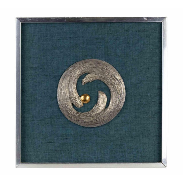 Modern Late 20th Century Modern Bronze Circle of Life Relief For Sale - Image 3 of 5