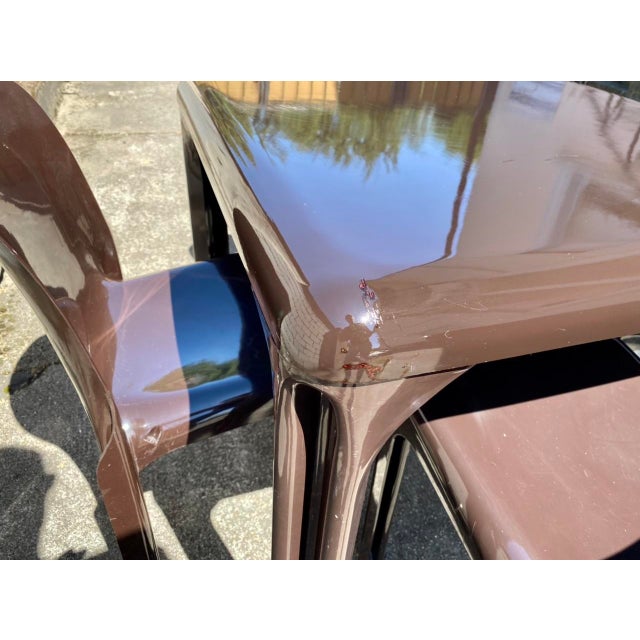 Selene Chairs and Stadio Table by Vico Magistretti for Artemide, 1980s, Set of 5 For Sale - Image 9 of 18