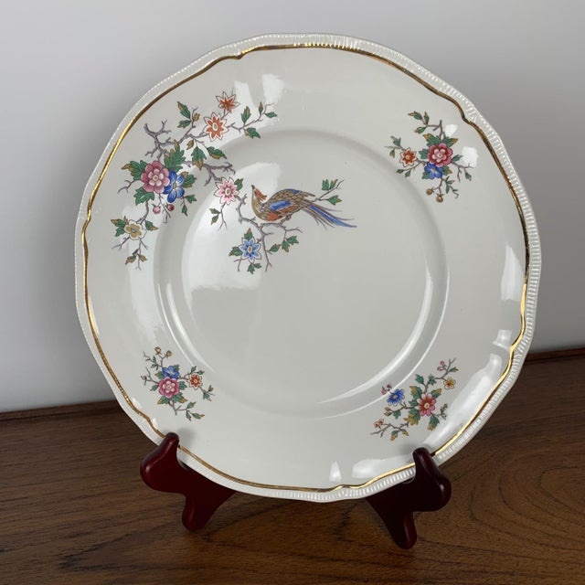 Chantilly Model Flat Plates from Longchamp, 1950s, Set of 8 For Sale - Image 4 of 12